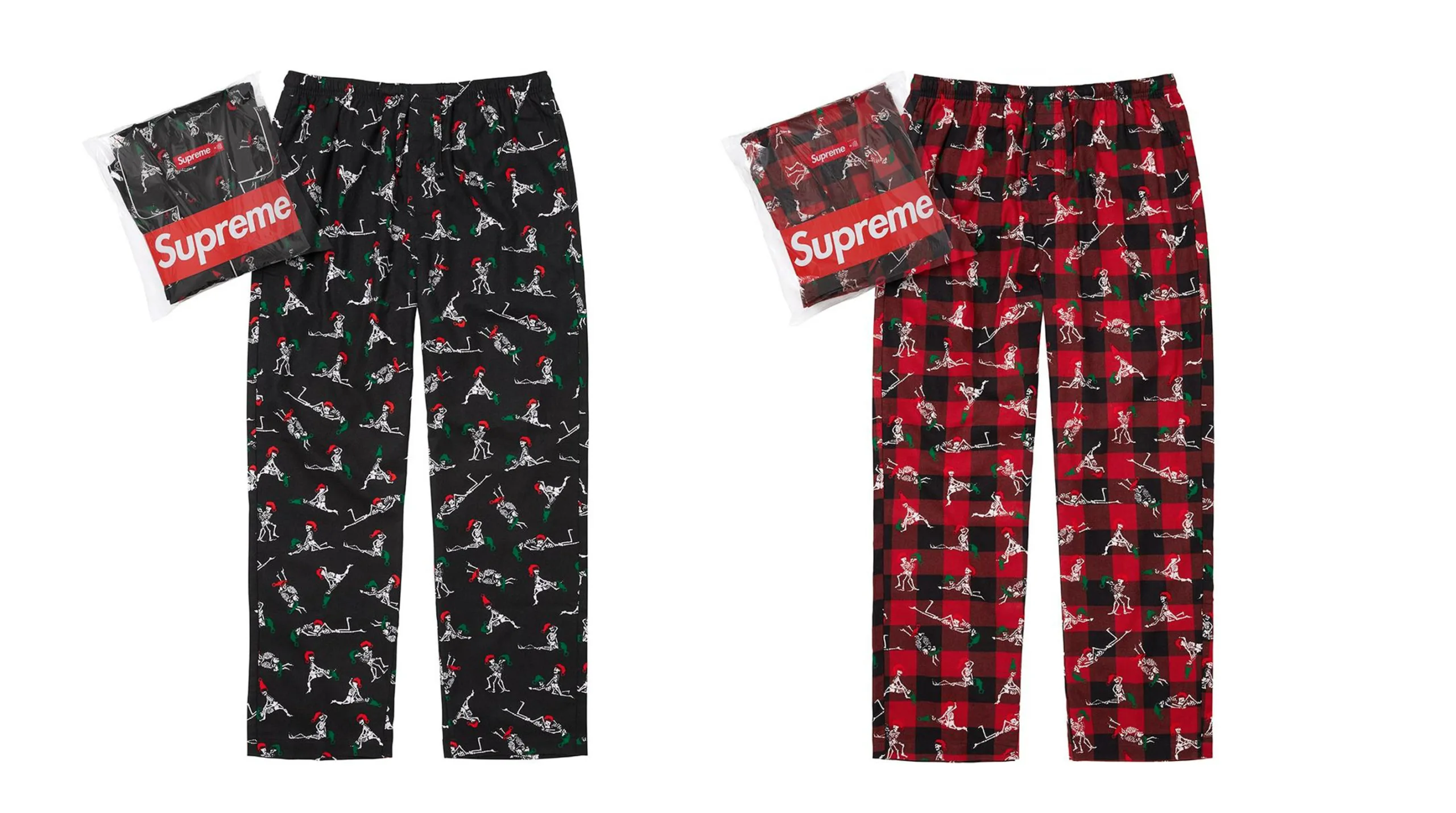 Supreme シュプリーム 2025FW 秋冬シーズン Hanes Holiday Pajama Set ヘインズ パジャマ 四十八手” width=