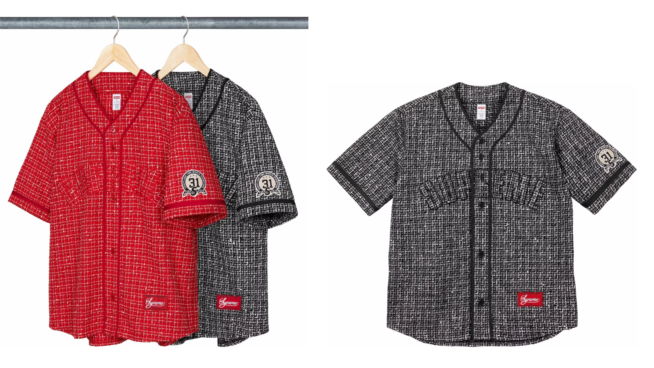 Supreme シュプリーム 2025FW 秋冬シーズン Boucle Baseball Jersey  ベースボールシャツ