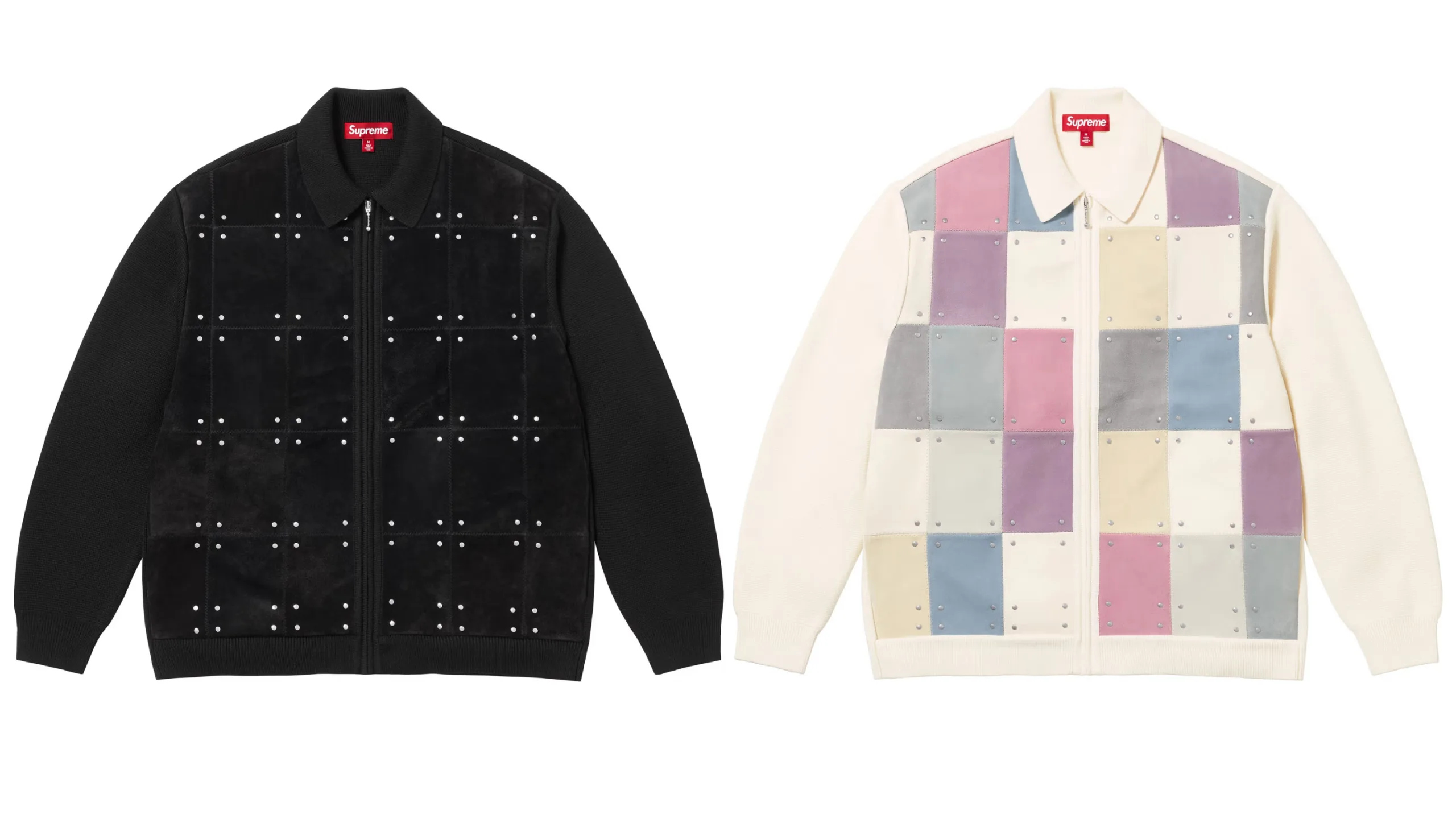 Supreme シュプリーム 2025FW 秋冬シーズン カーディガン スタッズ Studded Suede Zip Up Cardigan