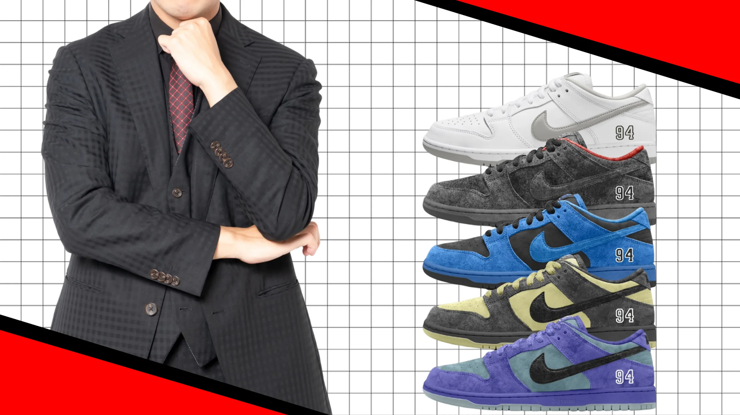 Supreme Nike SB Dunk Low Pro OG QSダンク シュプリーム　人気　コラボ