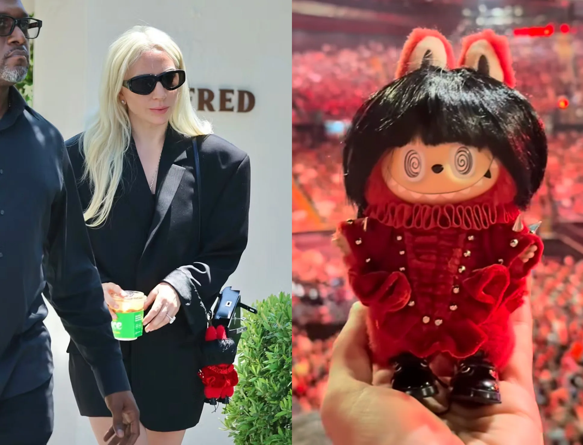 ラブブ　LABUBU　ポップマートPOPMART　人気　ぬいぐるみ　定価　有名人　Lady GAGA レディーガガ