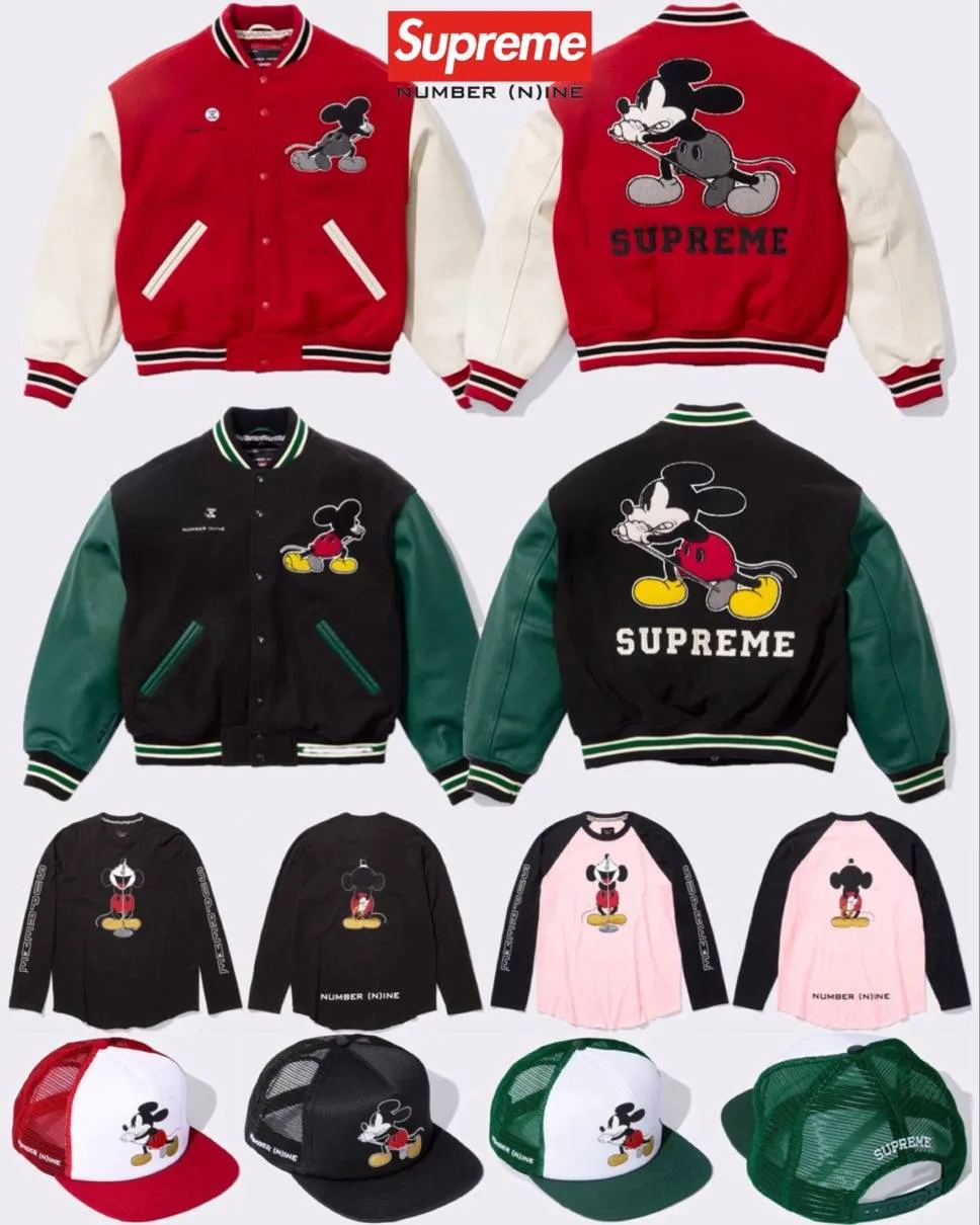NUMBER (N)INE ナンバーナイン ディズニー ミッキーマウス コラボ シュプリーム Supreme