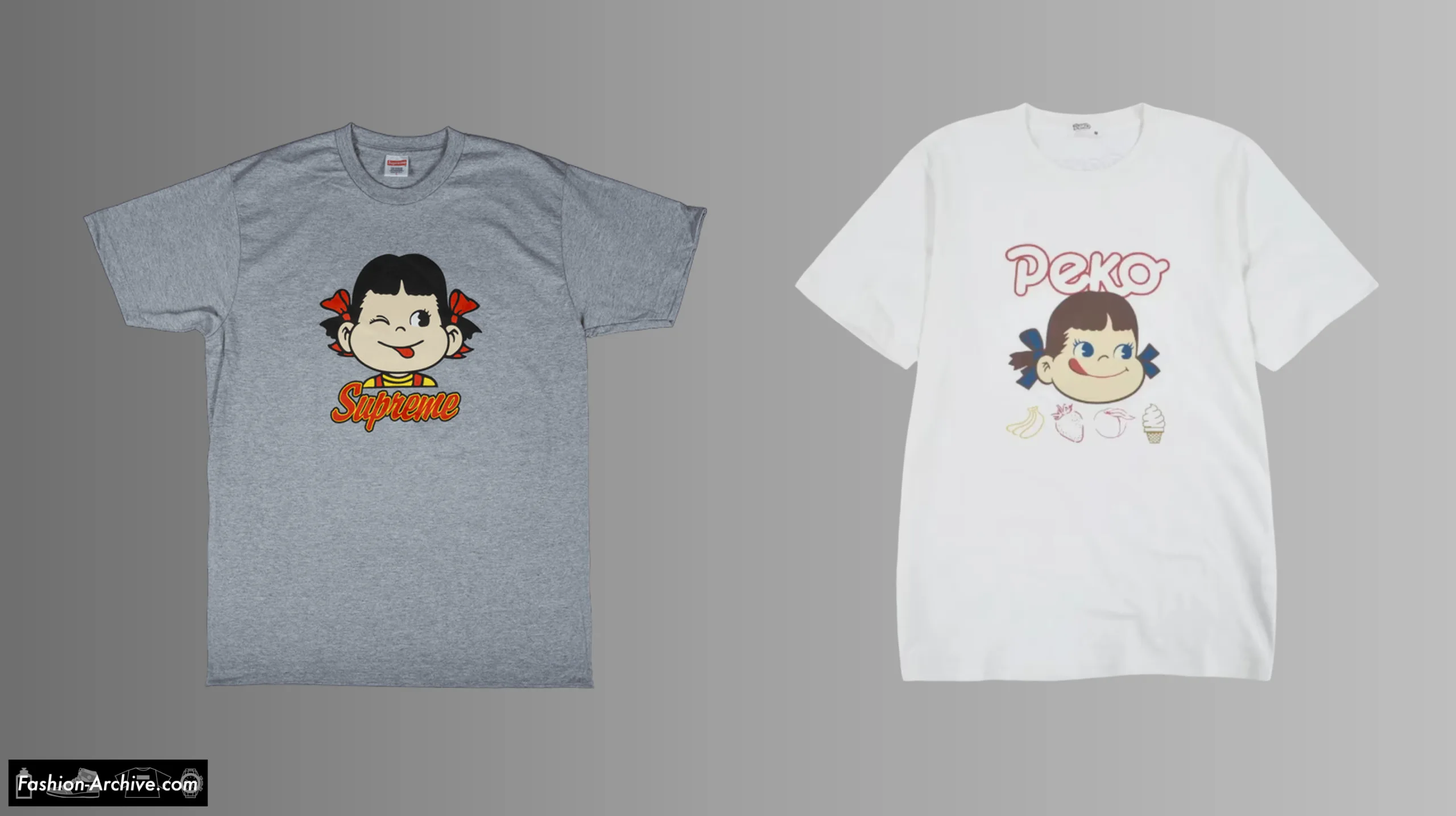 シュプリーム　Supreme　アーカイブ　サンプリング　古着　アイテム反応集　ペコちゃん