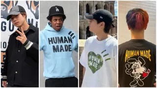 HUMAN MADE　ヒューマンメイド　Tシャツ　人気　着用　芸能人　有名人