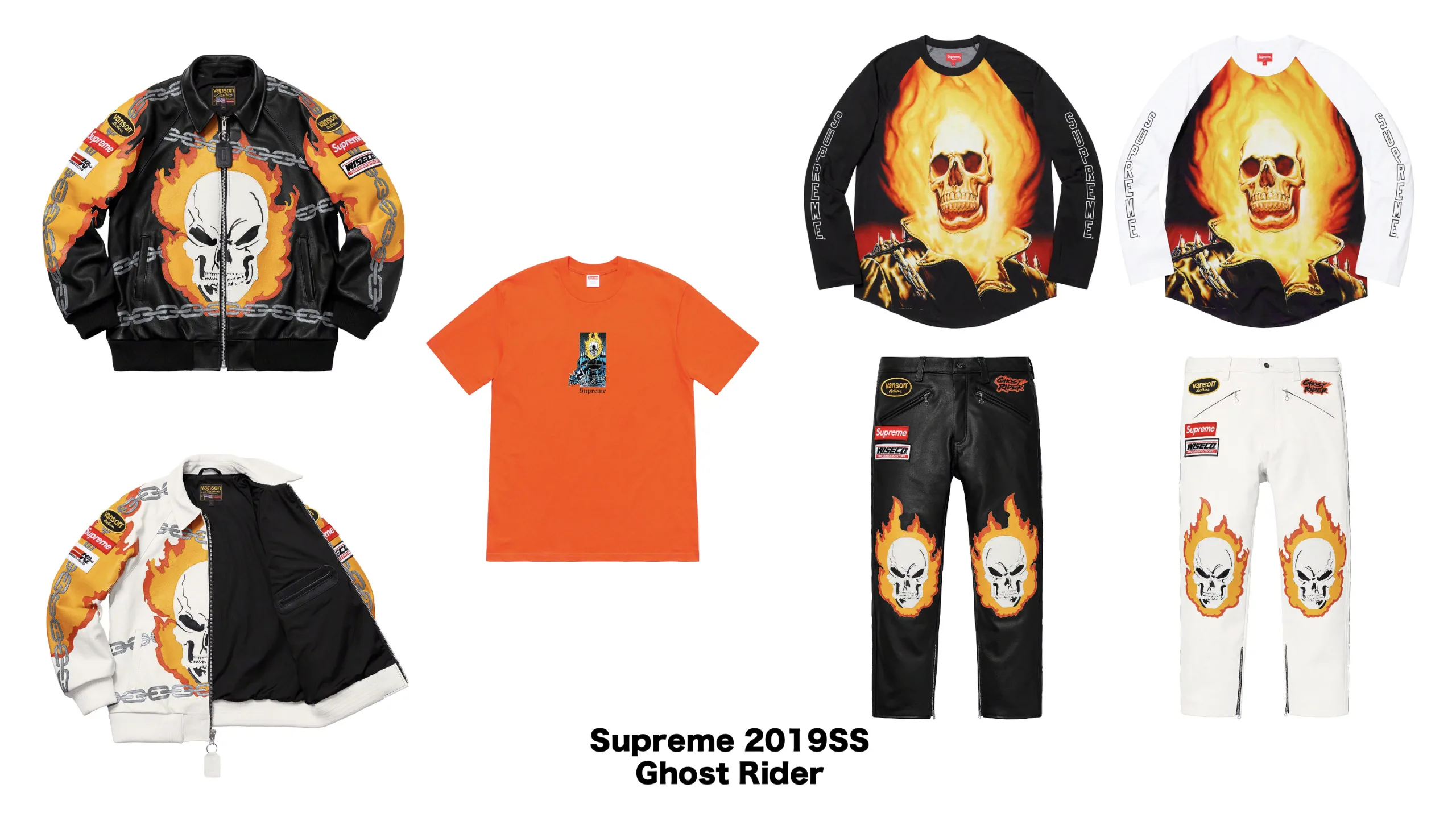 シュプリーム　Supreme　マーベル　ゴーストライダー　アメコミ　コラボ